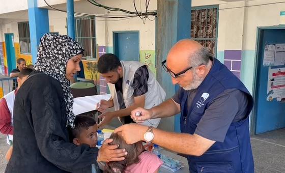 Gaza: School set for polio vaccine campaign hit in deadly strike, says UNRWA